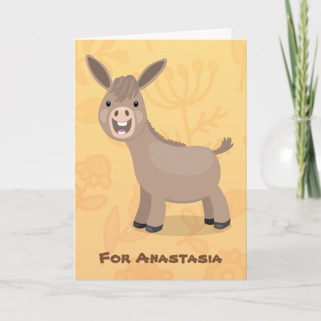 tecknad av slangdona från Cute lycklig Kort (Framsida)