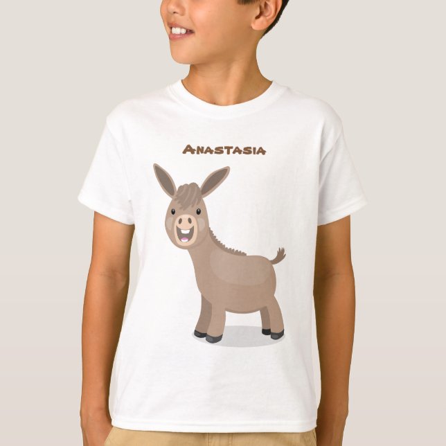 Tecknad av slangdona från Cute lycklig T Shirt (Framsida)