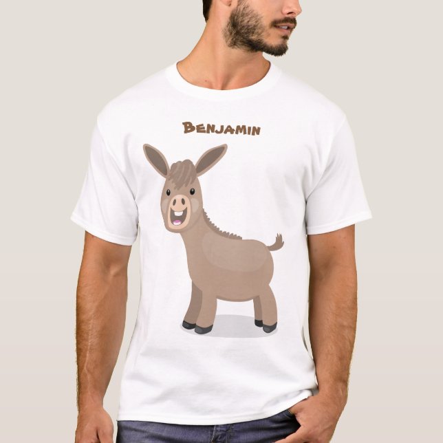 Tecknad av slangdona från Cute lycklig T Shirt (Framsida)