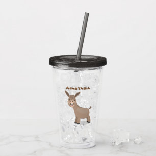 Tecknad av slangdona från Cute lycklig Take Away Mugg