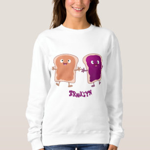 Tecknad av smör och gelémacka t shirt