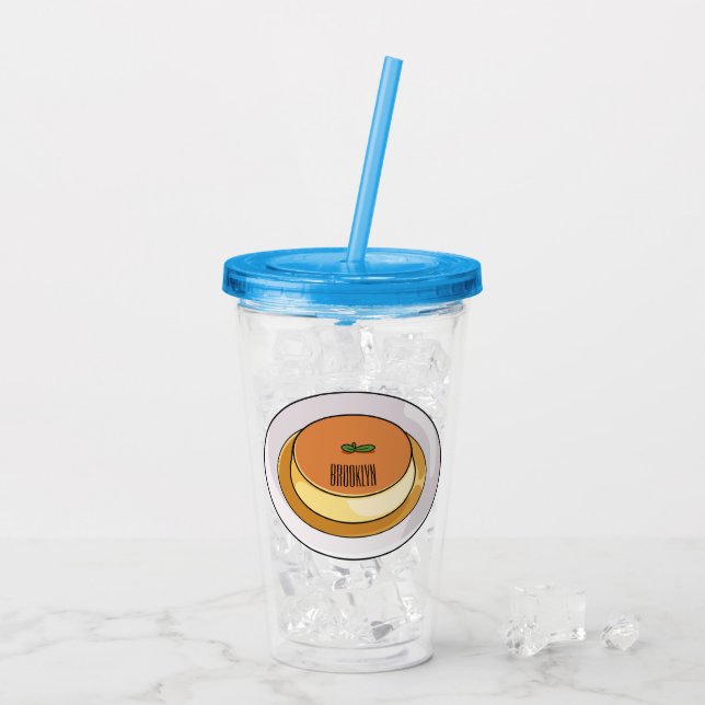 Tecknad av sockerkulör take away mugg (Baksida Ice)