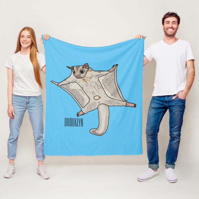 Tecknad av sockerreglage fleecefilt (På plats)