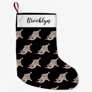 Tecknad av sockerreglage för lycklig i Cute-sockre Liten Julstrumpa