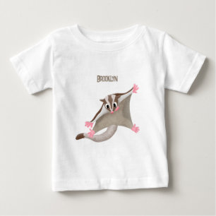 Tecknad av sockerreglage för lycklig i Cute-sockre T Shirt