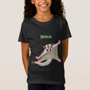 Tecknad av sockerreglage för lycklig i Cute-sockre T Shirt