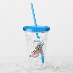 Tecknad av sockerreglage för lycklig i Cute-sockre Take Away Mugg