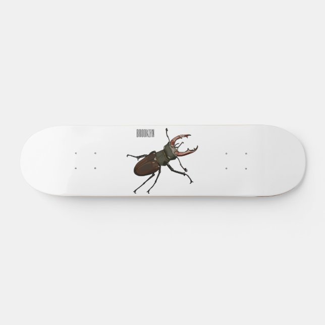 Tecknad av stämpelavfasning mini skateboard bräda 18,5 cm (Horz)