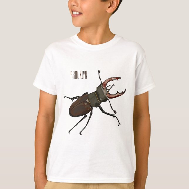 Tecknad av stämpelavfasning t shirt (Framsida)