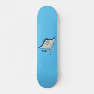 tecknad av stickad fisk i lycklig mini skateboard bräda 18,5 cm
