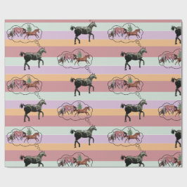 tecknad av stipes horsey presentpapper