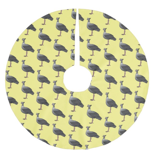 Tecknad av sydhavsräka julgransmatta borstad polyester (Framsidan)