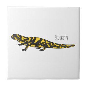 Tecknad av Tiger salamander Kakelplatta