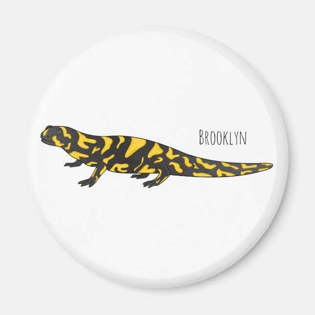 Tecknad av Tiger salamander Magnet (Framsidan)