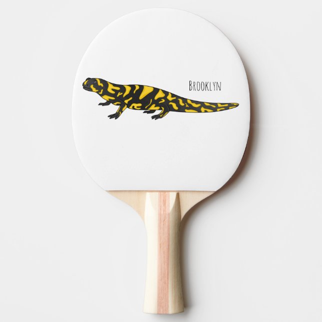 Tecknad av Tiger salamander Pingisracket (Framsidan)