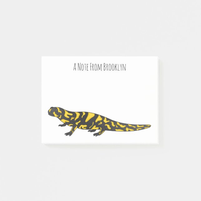 Tecknad av Tiger salamander Post-it Block (Framsida)