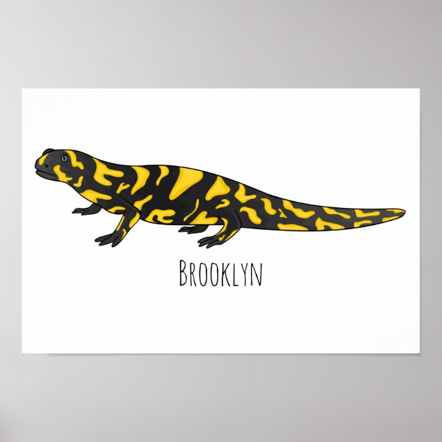 Tecknad av Tiger salamander Poster (Framsidan)