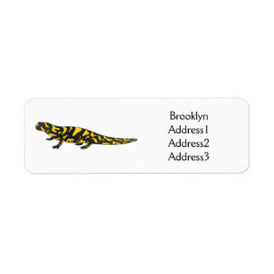 Tecknad av Tiger salamander Returadress Etikett