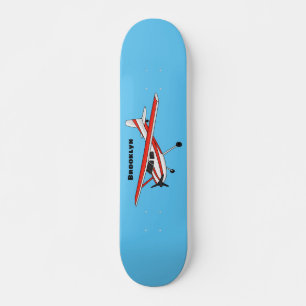 Tecknad av trehjulingsluftfartyg mini skateboard bräda 18,5 cm