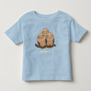 Tecknad av trio- Cute baby uggla T Shirt