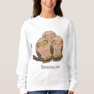 Tecknad av trio- Cute baby uggla T Shirt