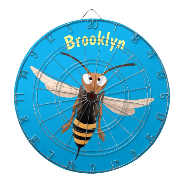 Tecknad av tvätthornet i arg darttavla (Framsidan)