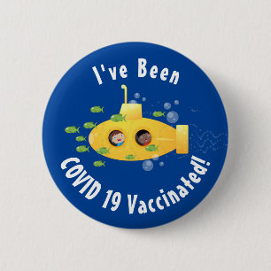 Tecknad av undervattensfisk av akut gult knapp