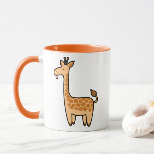 Tecknad Baby Giraffe Mugg