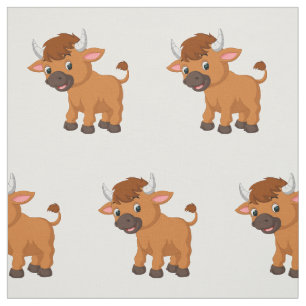 Tecknad baby ox tyg