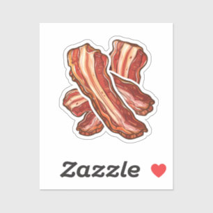 Tecknad bacon klistermärken