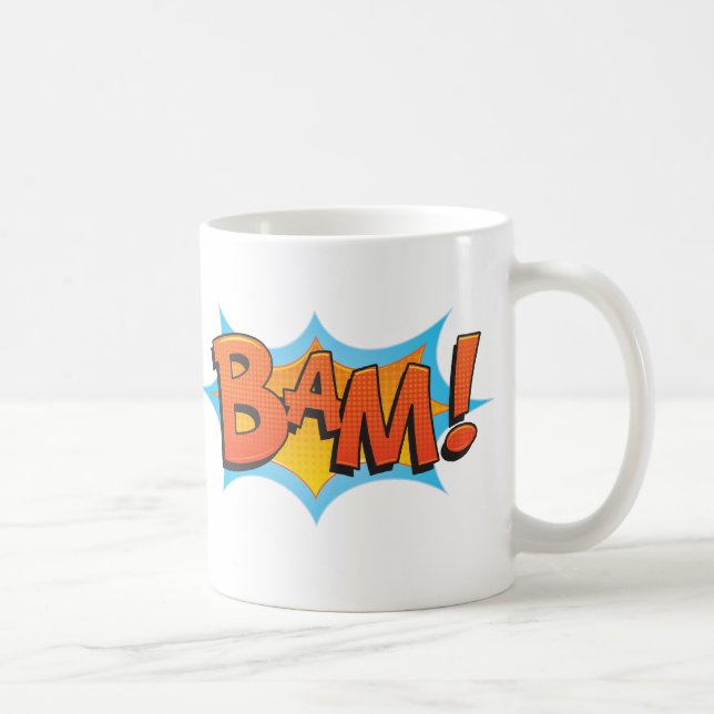 Tecknad BAM! Kaffemugg (Höger)
