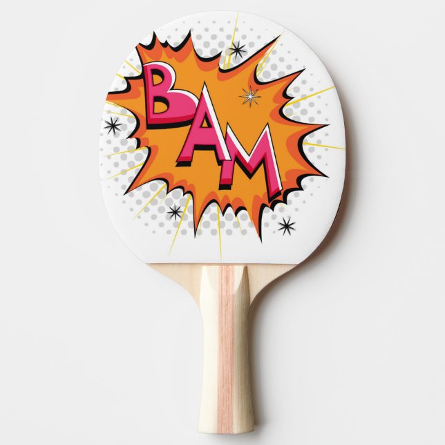 Tecknad Bam! Pingisracket (Framsidan)