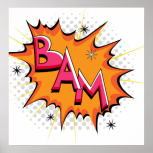 Tecknad Bam! Poster