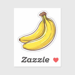 Tecknad banan klistermärken