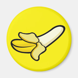 Tecknad Banana Fruit Magnet