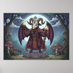 Tecknad Baphomet Poster
