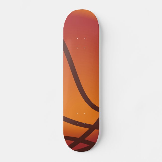 Tecknad Basket Old School Skateboard Bräda 18 Cm (Framsida)