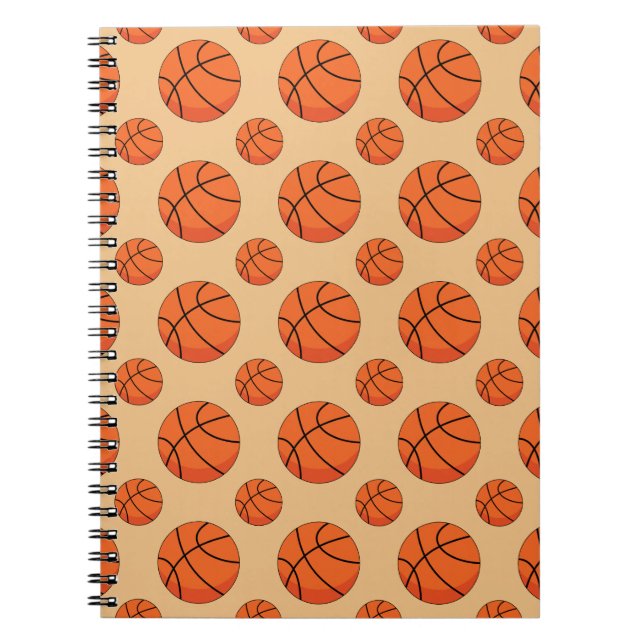 Tecknad Basketball Boll Anteckningsbok (Framsidan)