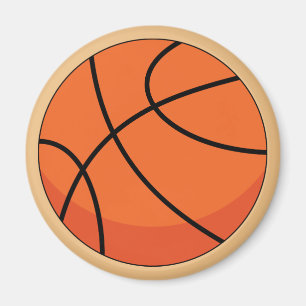 Tecknad Basketball Boll Magnet