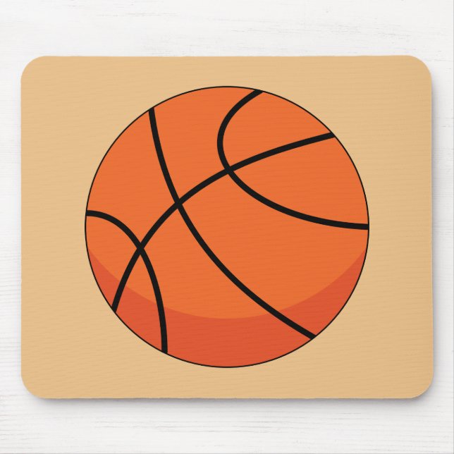 Tecknad Basketball Boll Musmatta (Framsidan)