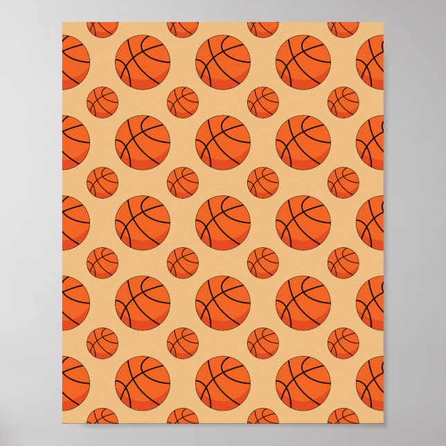 Tecknad Basketball Boll Poster (Framsidan)