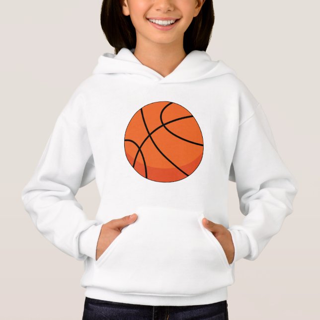 Tecknad Basketball Boll T Shirt (Framsida)