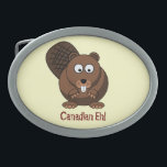 Tecknad Beaver Bälte Buckle<br><div class="desc">En Tecknad Beaver-design.</div>