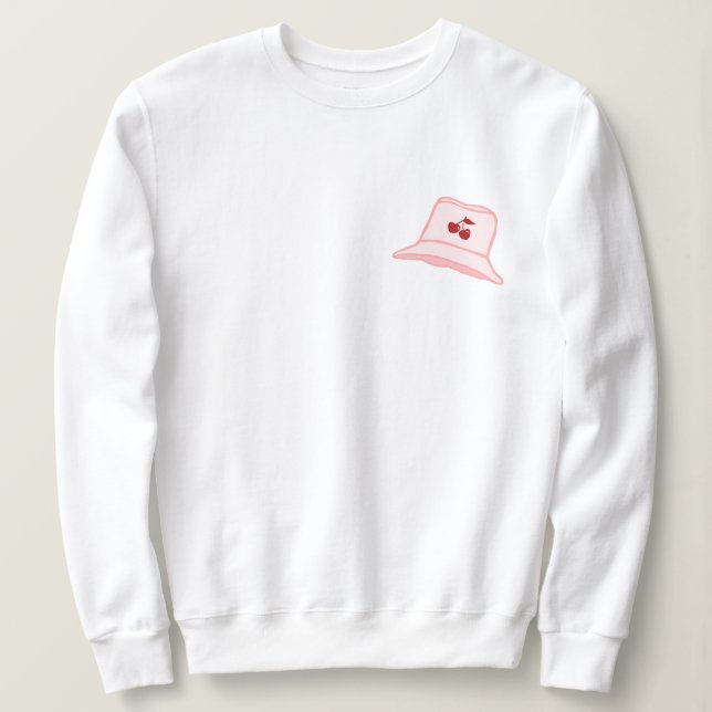 Tecknad Bebis Rosa Coquette Körsbärs Hinkhatt  T Shirt (Design framsida)