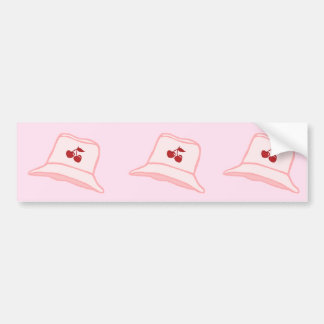 Tecknad Bebis Rosa Coquette Körsbärshatt Bildekal