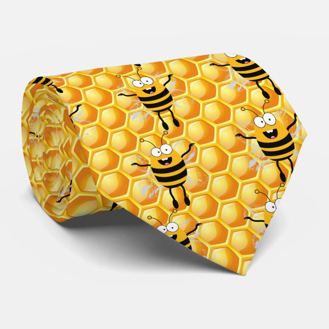 Tecknad Bee Honung mönster Slips (Rullad)
