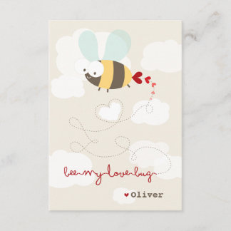 Tecknad Bee Kärlek Classroom Valentine-fotokort Inbjudningar