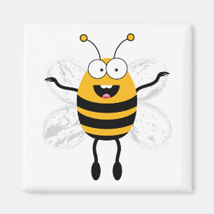 Tecknad Bee Magnet