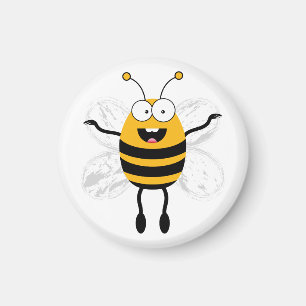 Tecknad Bee Magnet