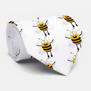 Tecknad Bee mönster Slips